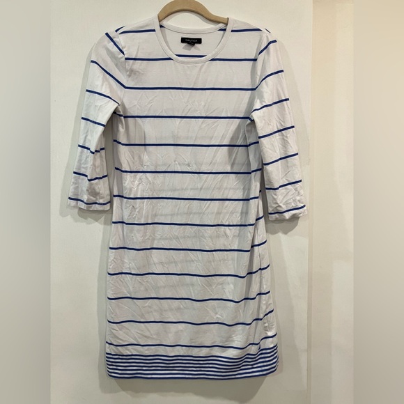 Nautica White with Blue Stripes dress - Picture 1 of 5